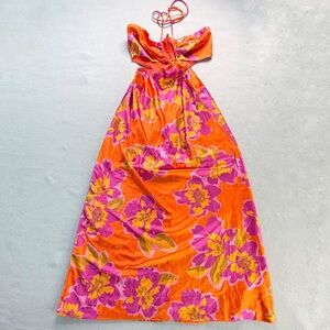 Runaway The Label Orchide Midi Slip Dress Womens 4 Small Satin Resortwear Vacay